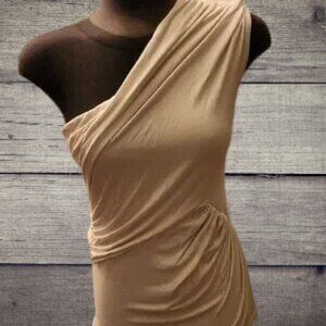 Elegant Cream One-Shoulder Dress